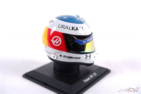 Helmet Mick Schumacher 2021 Belgian GP 1 4 Schubeth Tibormodel