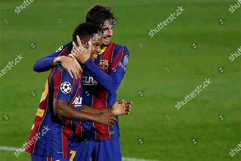 Fc Barcelonas Striker Ansu Fati L Editorial Stock Photo Stock Image