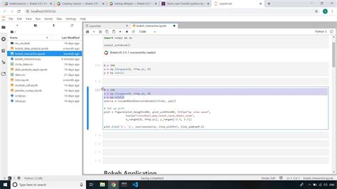 Bokeh Interactive Figures Show In Jupyter Lab Notebook Or Browser Youtube