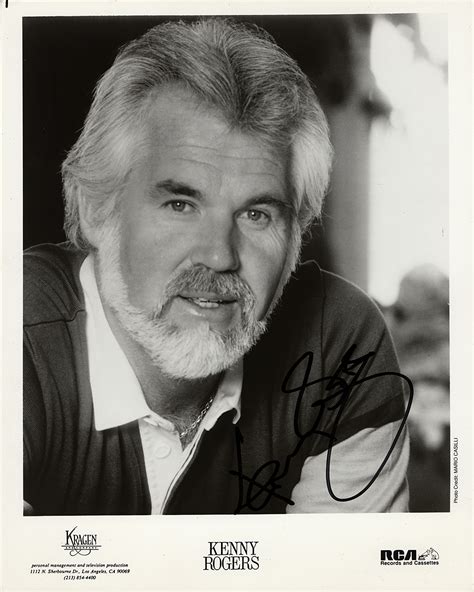 Kenny Rogers Signed Photograph Rr Auction