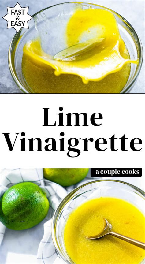 Easy Lime Vinaigrette A Couple Cooks