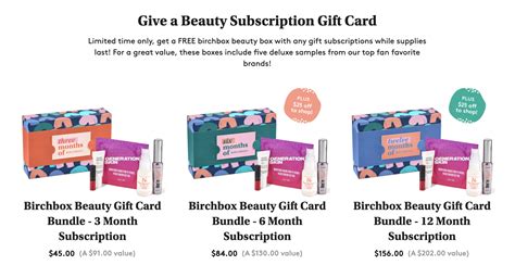 Birchbox Before Black Friday Coupon Get 25 Bonus Credit With T Subscription 20 Off