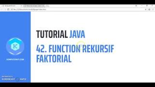 Javafuzziblog Rekursif Pada Java