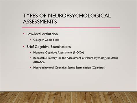 PPT The Benefits Of Neuropsychological Assessment In The Diagnosis