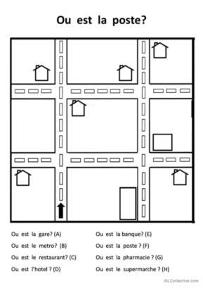 Indiquer Une Direction Le Chemin Fran Ais Fle Fiches Pe