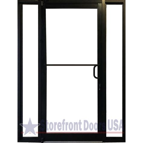 Commercial Right Hand Rh Storefront Door With 12 Sidelites Storefront Doors Usa