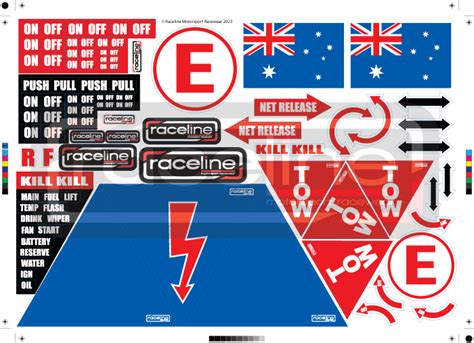 Race Car Decals | Raceline Motorsport Racewear