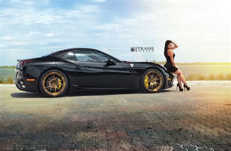 Two Hot Girls Meet A Ferrari California And Ferrari 458 Italia