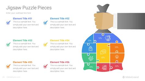 Jigsaw Puzzle Pieces PowerPoint Template Designs - SlideGrand