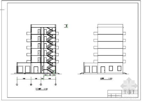 天津市 某十层办公楼建筑方案图 办公建筑 筑龙建筑设计论坛