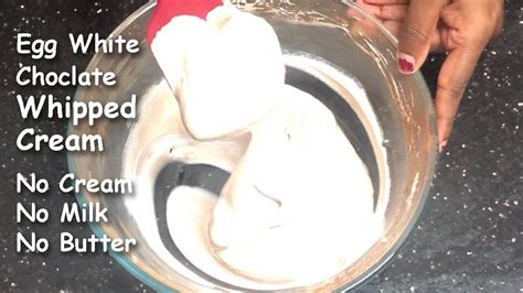 Egg White Whipped Cream Recipe Chocolate Whipped Cream Whipped Cream