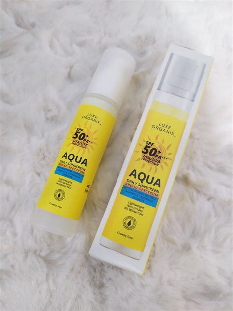 Review Luxe Organix Aqua Daily Sunscreen Geneveve Caren