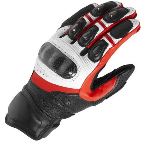 Revit Motorcycle Gloves Blackwhitered Racing Gloves Genuine Leather