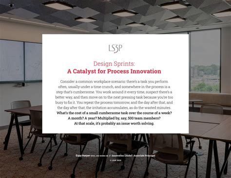 Design Sprints: A Catalyst for Process Innovation by LS3P - Issuu