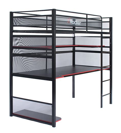 Best Buy X Rocker Battlebunk Gaming Bunk Bed With Desk Black 2110401