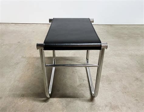 Pair Le Corbusier Lc9 Chrome Stools By Cassina At 1stdibs