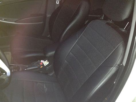 Чехлы из эко кожи — Hyundai Solaris Hatchback, 1,6 л, 2011 года ...