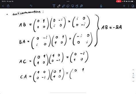 SOLVED a Two n n matrices 𝐀 and 𝐁 are said to anticommute if 𝐀 𝐁 𝐁