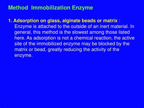 Ppt Xii Imobilisasi Enzim Enzyme Immobilization Powerpoint