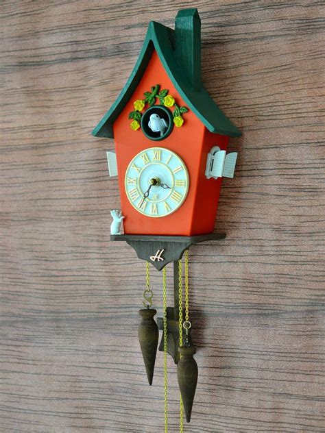 Cuckoo Clockwall Clock Modern Cuckoo Clock Home Decorhand Etsy