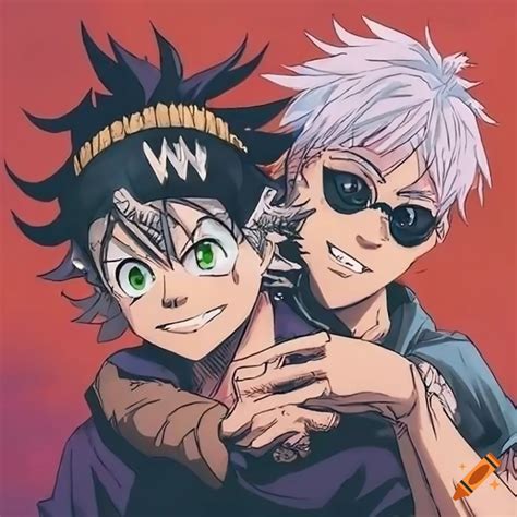 Asta And Satoru Gojo Striking A Cool Pose On Craiyon