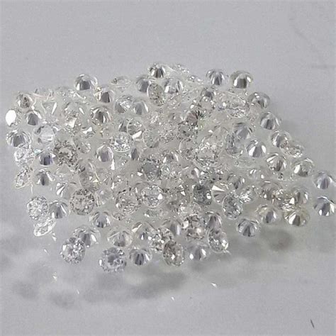 Ajretail 2mm Round Shape DEF VVS Lab Grown CVD Diamond Packaging Type