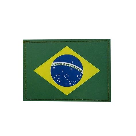 Patch Bandeira Do Brasil Emborrachado