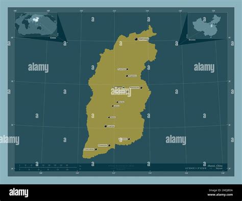 Shanxi Province Of China Solid Color Shape Locations And Names Of