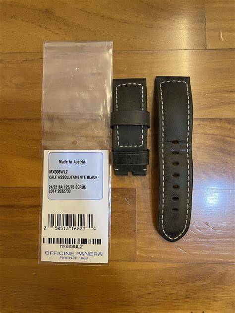 100 Authentic Like New Panerai Calf Dark Brown Black Assolutamente