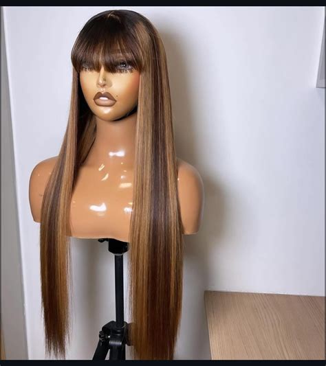 Super double drawn BS Piano bangs 😁 available both in wigs and in