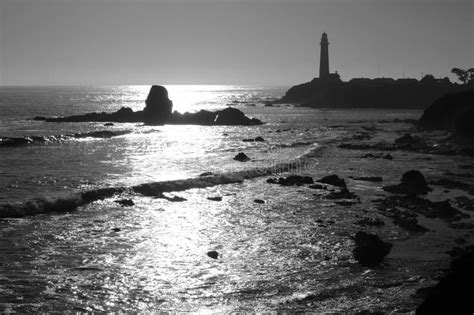 Oregon Coast Lighthouse stock photo. Image of light, rocky - 16932112