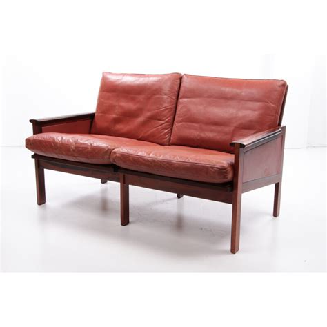 Vintage Two Seater Sofa Model Capella By Illum Wikkelsø Denmark 1960s