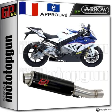 POT D ECHAPPEMENT GP GUN By ARROW ACIER NOIR BMW S 1000 R 2014 14 2015