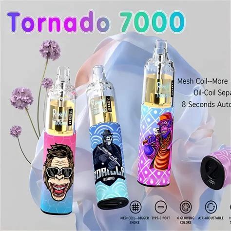 Original RandM Tornado Puff 7000 Einweg Vape Stift Pod Gerät 7000 Züge