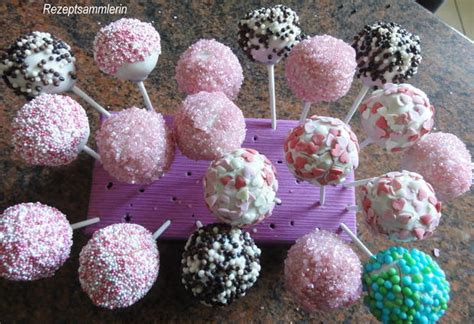 Biskuit Cake Pops Kleine Kuchen Am Stiel Rezept Kochbarde