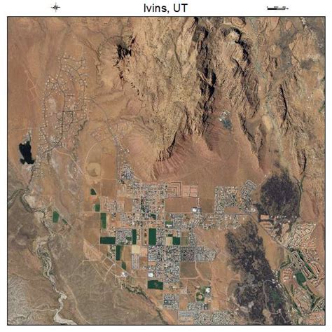 Aerial Photography Map of Ivins, UT Utah