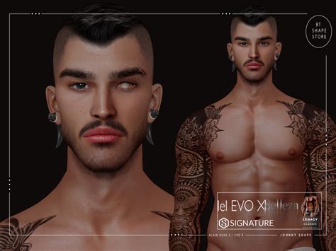 Second Life Marketplace Lelutka Alain Head 31 Evo X Johnny Shape