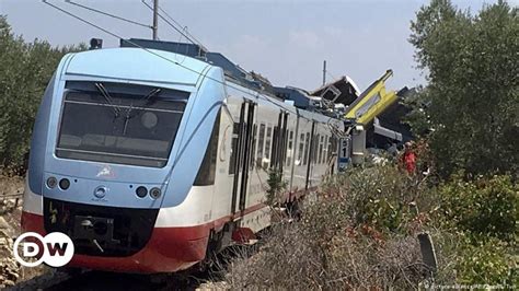 Tote und Verletze bei Zugunglück in Italien DW 12 07 2016