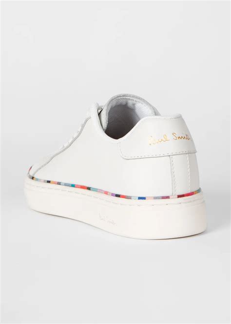 Women S White Lapin Swirl Band Trainers