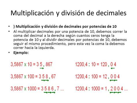 Multiplicacion Y Division De Numeros Decimales Basico Modafinil