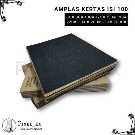 Sandpaper Sheet Variety Of Grid Number Per Pack Of 100 Pixel Tool