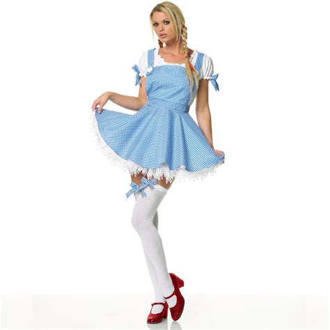 Wizard Of Oz Dorothy Apron Dress Adult Costume Sexy Costumes Sexy Couple Costu In Stock