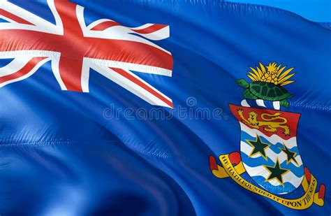 Cayman Islands Flag 3D Waving Flag Design The National Symbol Of