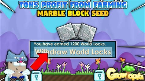 Profit Dari Ngefarming Marble Profitnya Banyak Banget Growtopia