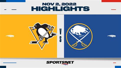 NHL Highlights Penguins Vs Sabres November 2 2022 YouTube