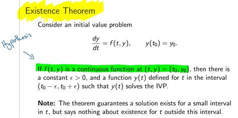 Solved Explain What The Existence And Uniqueness Theorems Chegg