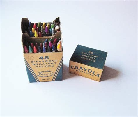 S S Crayola Crayons Package Original Crayons Etsy Crayon