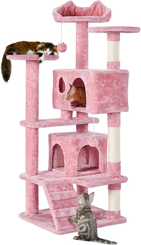 Yaheetech 54in Cat Tree Tower Multi Level Cat Tree For Indoor Cats