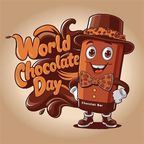 El Día Mundial del Chocolate Vector Premium