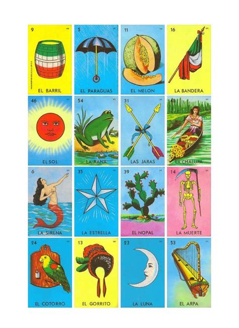 Loteria Template Pdf